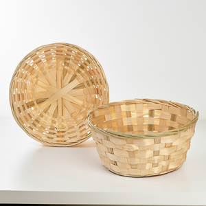 Cuencos de Bambú y Ratán Naturales Vietnam VietnamCrafts, Estilo Rústico, Ligeros, Duraderos, Técnica Personalizada, Ecológicos para Fiestas - Product Image 3