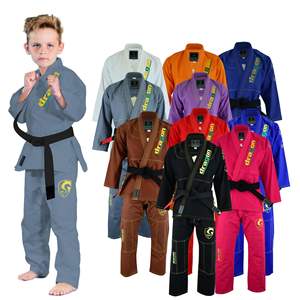 Logotipo personalizado ligero BJJ Gi Premium Brazilian Jiu Jitsu Kimono duradero artes marciales Grappling uniforme para entrenamiento lucha niños - Product Image 4