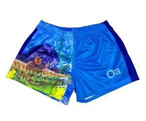 New Unisex 100% Polyester Rugby Footy Shorts Custom Logo Solid Color Breathable Design for Football Wear Shorts - Product Image 4