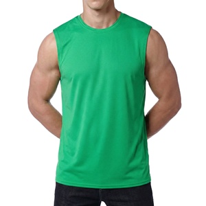 Camisetas sin Mangas de Spandex y Poliéster para Hombre, Camisetas Deportivas con Logotipo Personalizado, Colores Personalizados, Precio al por Mayor, Camisetas Deportivas - Product Image 1