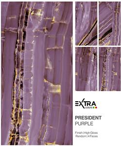 กระเบื้องพอร์ซเลนเคลือบเงาสีม่วง รุ่น PRESIDENT  ดีไซน์ทันสมัย - Product Image 3