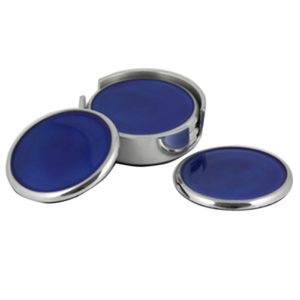 Juego de 4 posavasos de acero, soporte - Product Image 3