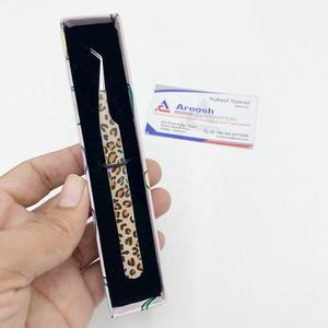 Pinzas recubiertas de papel de 45 grados al por mayor pinzas de extensión de pestañas de acero inoxidable sólido de alta calidad Uso sostenible - Product Image 2