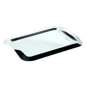 Design brillant en aluminium métal forme ovale fini or plateau de service Style fantaisie luxe fait à la main vente chaude excellente qualité - Product Image 2