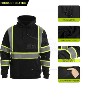 Sudadera de Seguridad de Nuevo Estilo, Sudadera de Seguridad de Talla Personalizada, Sudadera de Seguridad de Alta Visibilidad, Sudadera de Seguridad de la Mejor Calidad Hecha en Pakistán - Product Image 6
