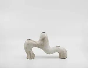 Bougeoir en aluminium de Style Vintage avec revêtement en poudre blanche, Design créatif pour décorer la maison, meilleure qualité Offre Spéciale - Product Image 3