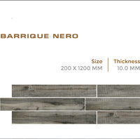 Carreaux de porcelaine effet bois à lattes 200x1200mm, modernes, antidérapants, type barrique naturelle NOVAC CERAMIC pour cour