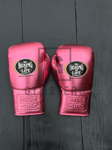 Gants de boxe GYMSTERO en cuir de vachette véritable de haute qualité, prix de gros, sans boxe il n'y a pas de vie, avec lacets, logo personnalisable - Product Image 4