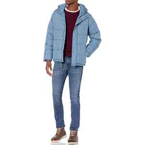 Chaqueta ligera de plumón para hombre al por mayor de fabricante, abrigo de invierno con capucha para hombre, chaquetas ligeras de plumón para hombre de talla grande - Product Image 2