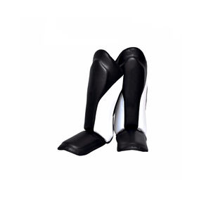 Espinillera con logotipo personalizado de alta venta, espinillera de cuero PU Premium, protección de empeine Premium, almohadilla para piernas para adultos, deportes, fútbol, espinillera de fútbol - Product Image 2