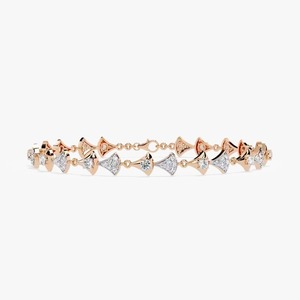 Nouvel arrivage Bracelet tennis pour femme de haute qualité Bracelet en or massif 10 carats 14 carats avec moissanite et diamant rond 10 carats 14 carats - Product Image 2