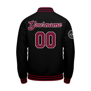 Custom <b>Varsity</b> <b>Jacket</b> MCACVJ-41 Warm Wool with Stand Collar Embroidered Logo Front Breathable Windproof for Summer Sports Teams - Product Image 3