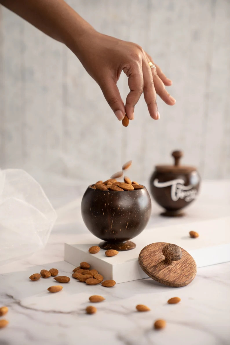 Coco Shells Smoothie Milkshake Cup Sustainable zero Waste Eco