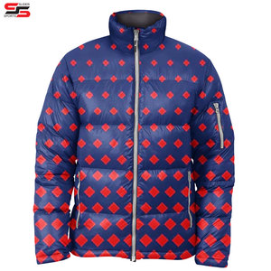 Vestes en duvet surdimensionnées à col haut pour hommes Blouson de bombardier d'hiver personnalisé pour les hommes Veste extérieure imperméable - Product Image 6