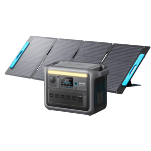 Anker SOLIX C1000 <b>Solar</b> <b>Generator</b> with 200W Panel Lithium Ion Battery MPPT Controller Remote Flashlight Jump Starter RV Port - Product Image 4