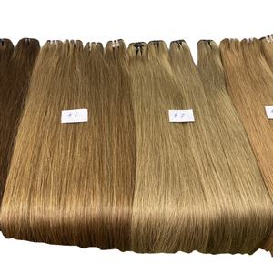 Vente en gros de paquets de cheveux humains vierges, cuticules brésiliennes vierges alignées, tissage de cheveux humains crus en vison - Product Image 1