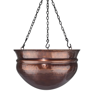 กระถางแขวนสำหรับระเบียงลานบ้าน ทำจากทองเหลืองขนาดใหญ่ - Product Image 1