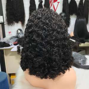 Pelucas de cabello humano con cierre de encaje rizado birmano SDD de Color Natural barato, cutícula cruda alineada para extensiones de cabello de mujeres negras - Product Image 4