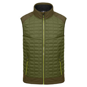 Chaleco acolchado de talla grande para hombre con cuello Mandarín de invierno, ropa de abrigo informal transpirable impermeable - Product Image 1