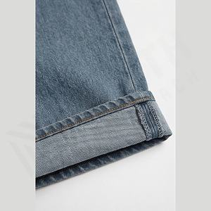 Fabricant de jeans en denim pour hommes sur mesure, coupe droite vintage, lavage rapide, haute qualité, streetwear, automne-hiver, personnalisé - Product Image 6