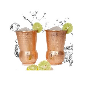 Cobre sólido Fancy Moscow Mule Stemless Smooth Wine Copper Taza corta para beber Hotel Home Bar restaurante Uso - Product Image 4