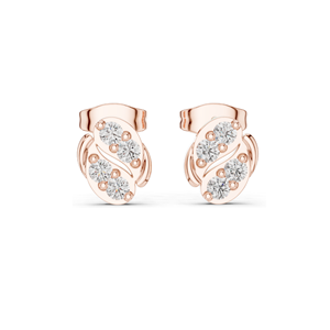 Boucles d'oreilles clous de créateur en diamant de laboratoire 0,32 CT, clarté VVS-VS EF, or 18 carats, 14 carats, 10 carats et argent 925, or rose, or jaune, or blanc - Product Image 3
