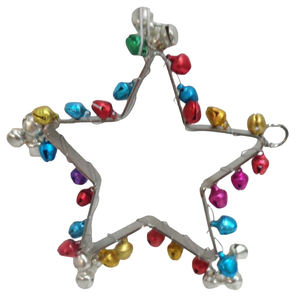 Maison et décoration de Noël artisanat fait à la main fer/perles suspendus papillon tenture murale décor nickelage - Product Image 2