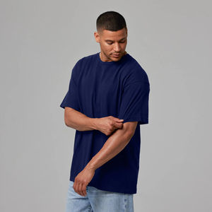 Camiseta recortada cuadrada de calle alta totalmente personalizada, camiseta transpirable con hombros caídos de alta calidad, camisetas personalizadas para hombres - Product Image 1