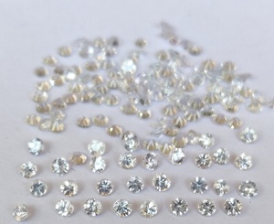 ไพลินสีขาวธรรมชาติ ไม่ผ่านการปรับแต่ง ขนาด 1.75 มม. ทรงกลมเจียระไนแบบเหลี่ยมเพชร คุณภาพเยี่ยม - Product Image 2