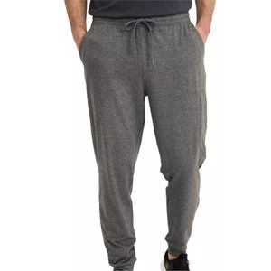 กางเกงวิ่งออกกำลังกายเอวสูงมีซิปสำหรับผู้ชายกางเกงวิ่งสำหรับเล่นกีฬากันน้ำยาวเต็มรูปแบบพร้อมเทคนิคการซัก - Product Image 1