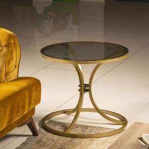 Table d'appoint en métal de conception industrielle moderne artisanale rangement élégant en fer pour salon ou chambre à coucher décor d'Inde - Product Image 6