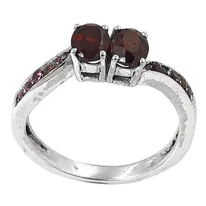 "925 <b>Silver</b> Fashion <b>Garnet</b> <b>Ring</b> for Women's Anniversary Gift" - Product Image 3
