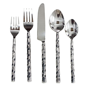 Ensemble de couverts peints à la main Couverts durables Maison Hôtels Cuisine Vaisselle la plus vendue Cuillère en acier inoxydable Couverts - Product Image 5