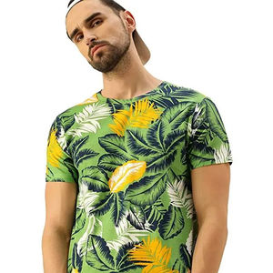 Nouveaux T-shirts imprimés par sublimation T-shirts pour hommes Chemise imprimée personnalisée T-shirts en coton polyester avec logo d'impression pour hommes - Product Image 4