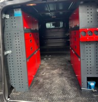 Rak Kendaraan Modular Logam Modern OEM Detay, Kabinet Truk Multi-Laci, Mudah Dirakit, Dilapisi Bubuk
