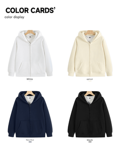 Hot 500 GSM Thick Cotton <b>Sherpa</b> Hip Hop Streetwear <b>Hoodie</b> Heavy Weight New Solid Autumn Winter Casual Custom Unisex <b>Hoodies</b> - Product Image 5