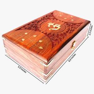Caja de Joyería de Madera Hecha a Mano y Personalizada, Artesanía Tradicional para Almacenamiento de Joyas en el Hogar, Precio al por Mayor - Product Image 3