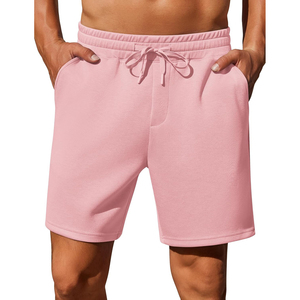 <b>Mens</b> <b>Lounge</b> Sweat <b>Shorts</b>, Casual Elastic Waist Gym Workout <b>Shorts</b> with Drawstring - Product Image 1