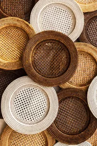 Napperons tissés en rotin au meilleur prix napperons fleur pour table à manger décor de table napperons ratan de noël napperons OEM du Vietnam - Product Image 6