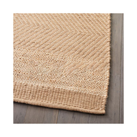 Vente en gros de tapis indiens Dhurrie en jute, design classique, tissage plat, naturels, faits à la main, réversibles, résistants aux taches
