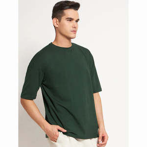 T-shirt Boxy Personnalisé 100% Coton, Effet Vieilli, Qualité Supérieure, Coupe Droite, Épaules Tombantes, Écologique, Séchage Rapide pour Homme - Product Image 3