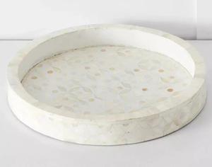 Bandeja de servicio con incrustaciones de hueso hechas a mano de alta calidad para hotel, boda, restaurante y uso doméstico, hecha por Gani Craft Impex - Product Image 3