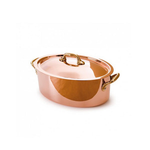 Olla Redonda de Servir de Alta Gama, Muy Atractiva, para Uso en Restaurantes y de Lujo, Olla de Cocina y Servir de Cobre Pulido Brillante - Product Image 1