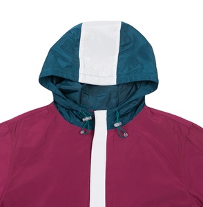 แจ็กเก็ตกันลมผ้าไนลอนคุณภาพสูงที่กำหนดเองได้กันลมมีฮู้ดสำหรับตกแต่งปกเสื้อแห้งเร็วขนาดพิเศษ - Product Image 2