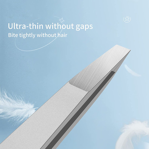 Pinzas para Cejas con Punta Inclinada Personalizadas, Pinzas de Acero Metálico para Eliminar el Vello Facial, Pinzas para Cejas para Belleza - Product Image 3