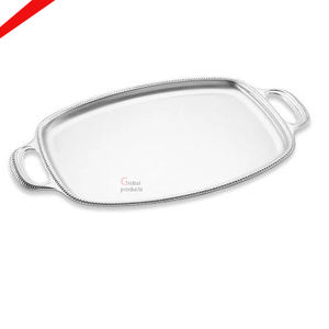 Nouveau plateau de service élégant plateau en métal argenté pour hôtels et restaurants - Product Image 5