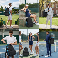 Sac à raquettes de pickleball personnalisé avec compartiment à chaussures, sac à dos de sport en polyester durable pour tournois, fabrication usine