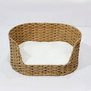 Artex Dong Thap Cesta de cama tejida de ratán para mascotas con cojín para comodidad de gatos y perros - Product Image 6