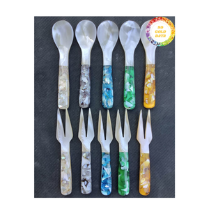 Cuillère en nacre polie du Vietnam Design élégant pour le service de table et l'affichage décoratif - Product Image 1