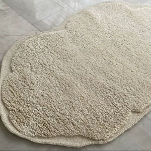 Vente chaude tapis tufté à la main en laine naturelle non teinte pour décors élégants en couleur ivoire directement du fabricant - Product Image 6